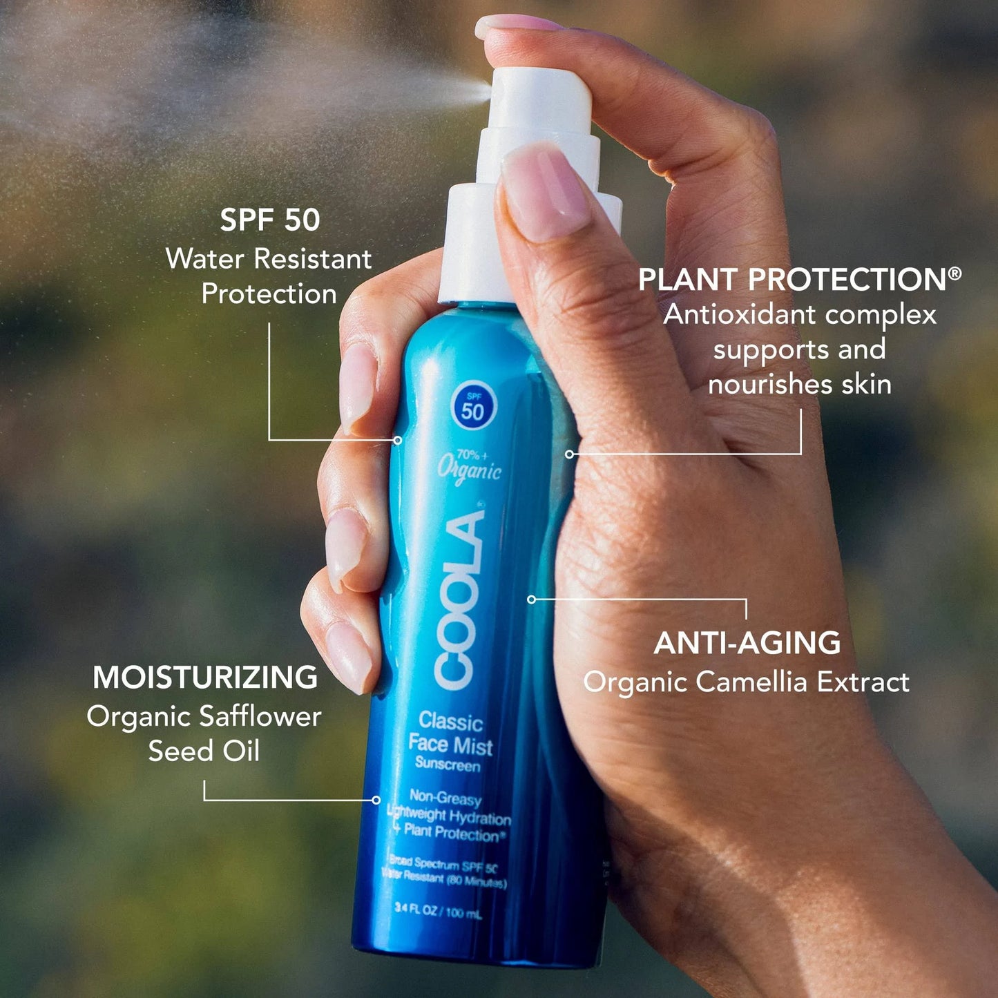 COOLA - CLASSIC FACE MIST SPF 50 (kopi)