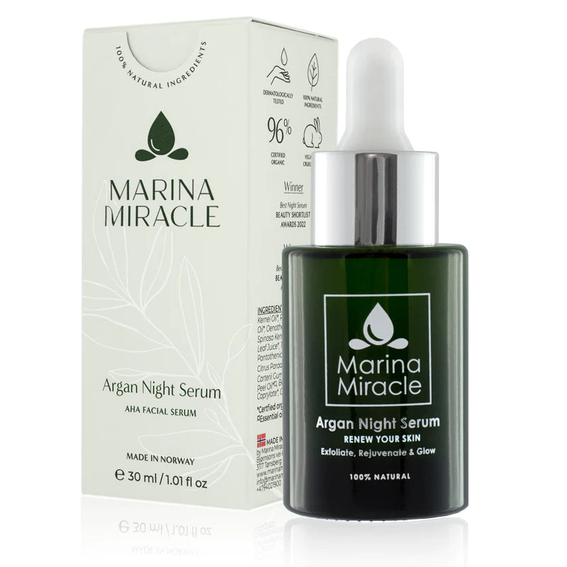 Stor hudpleiepakke - For tørr/sensitiv/kombinert hud (med Herbal Face Oil og Argan Night Serum)